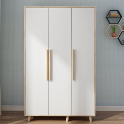 Tủ quần áo gỗ 3 cánh màu trắng hiện đại