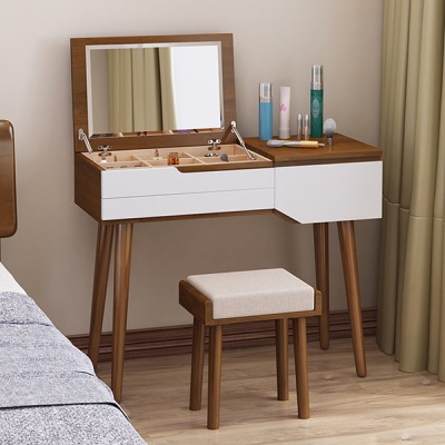 Bàn trang điểm nhỏ gọn phong cách Bắc Âu